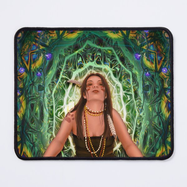 Item preview, Vision Quest Spirit Alchemy - Visionary Art Entheogen Illustration designed and sold by Leah McNeir.