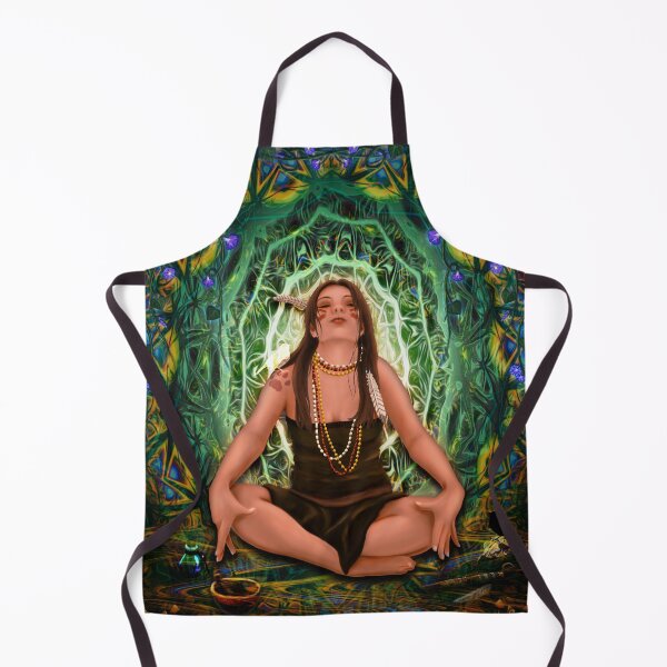 Item preview, Vision Quest Spirit Alchemy - Visionary Art Entheogen Illustration designed and sold by Leah McNeir.