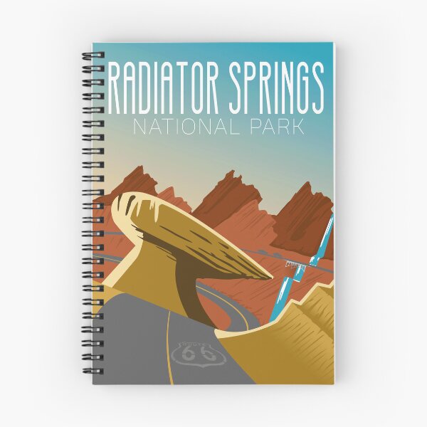 Item preview, Radiator Springs National Park Poster designed and sold by RollRedDesigns.
