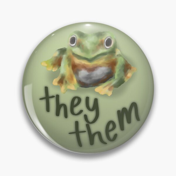 Item preview, They/Them Frog designed and sold by faithgon.