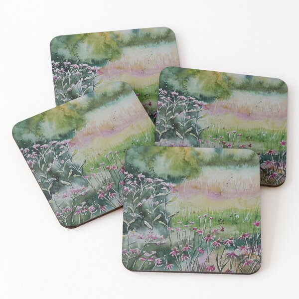 Item preview, Evening Meadow Watercolour Painting designed and sold by Monika's Painting.
