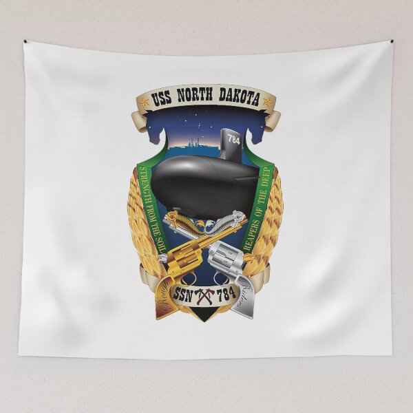 Item preview, SSN-784 USS North Dakota Crest designed and sold by Nikki SpaceStuffPlus.