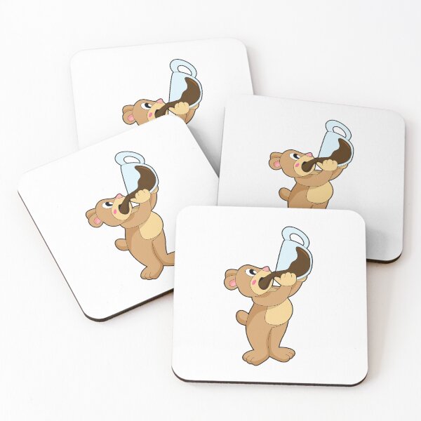 Item preview, Bear with Coffee Cup designed and sold by Snabdesign84.
