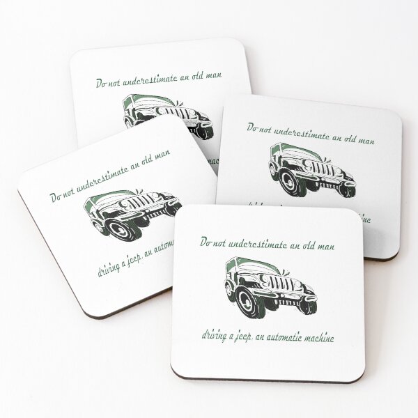 Aperçu de l'œuvre Never Underestimate An Old Man With A Jeep , Driving Automobile, Auto Machine, Jeep T-shirt créée et vendue par Artiste_Design Shop.