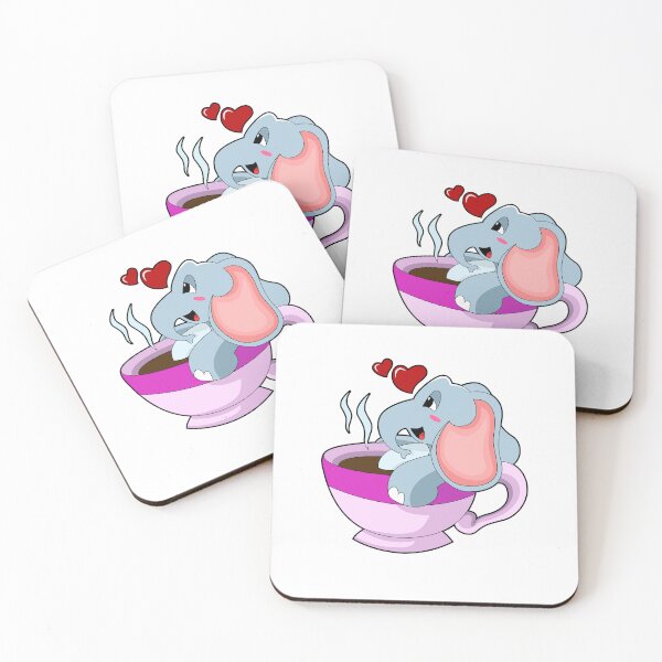 Item preview, Elephant with Coffee Cup designed and sold by Snabdesign84.