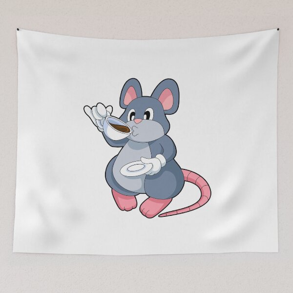 Item preview, Mouse with Coffee Cup designed and sold by Snabdesign84.