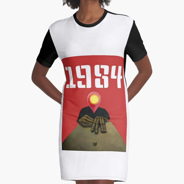 Modern Big Brother Watching and Playing with You Either! Graphic T-Shirt Dress