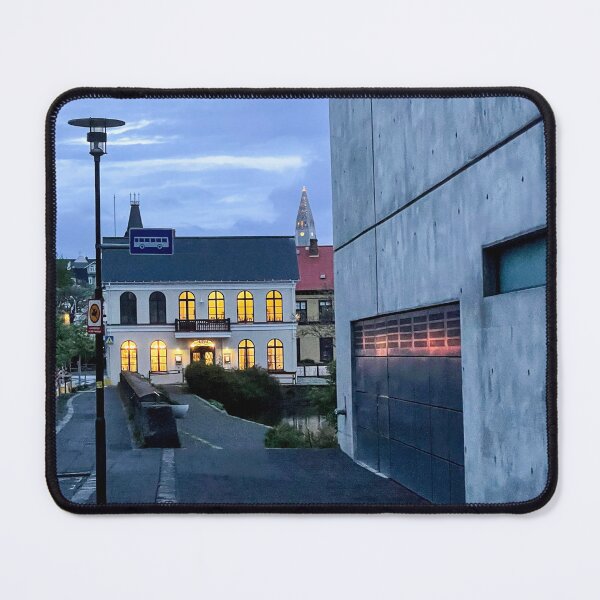 Item preview, Reykjavik Iceland Early Morning Street Photo designed and sold by ValeriesGallery.
