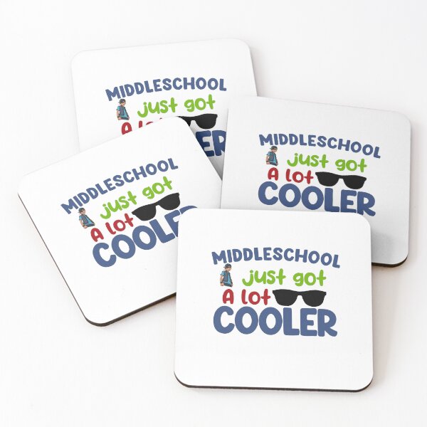 Item preview, "middleshcool just got cooler" quote designed and sold by Bandit-boy.