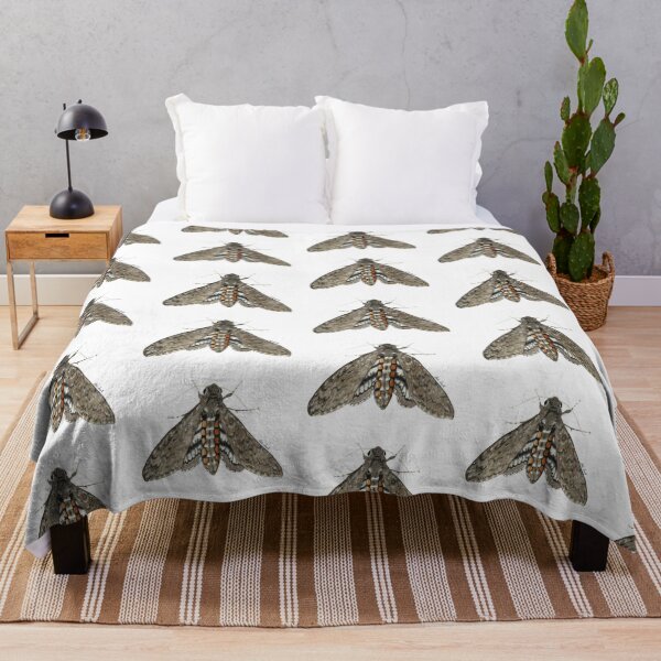 Item preview, Manduca brasiliensis moth illustration in watercolor - hawk moth designed and sold by Malu-Iriarte.