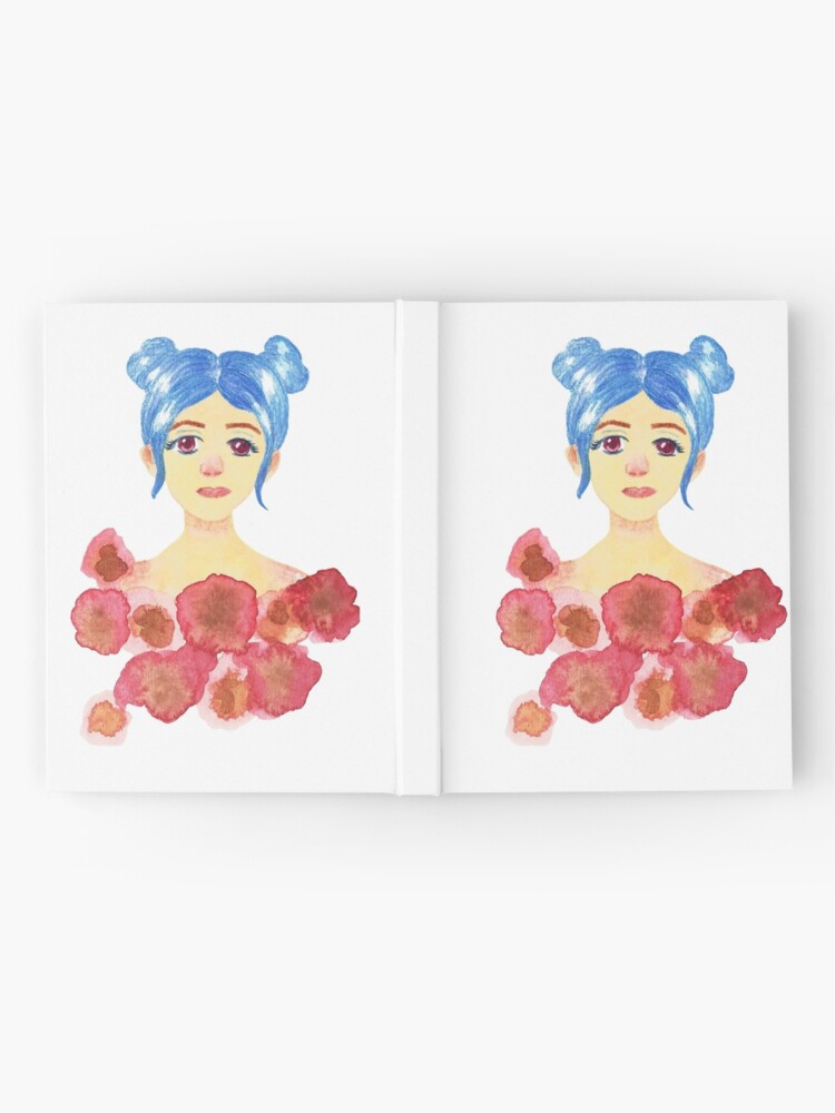 Tumblr Girl And Roses Hardcover Journal By Artsloversaida Redbubble