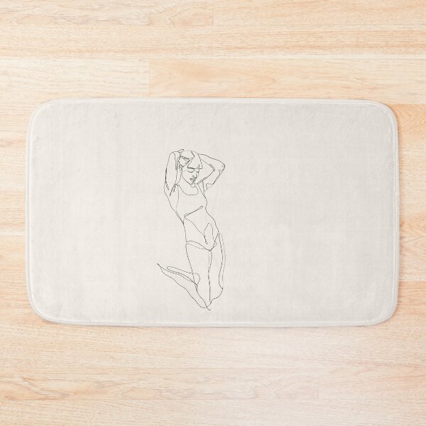 Item preview, black monoline woman drawing designed and sold by cherry by hs (coucou).