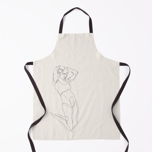 Item preview, black monoline woman drawing designed and sold by cherry by hs (coucou).
