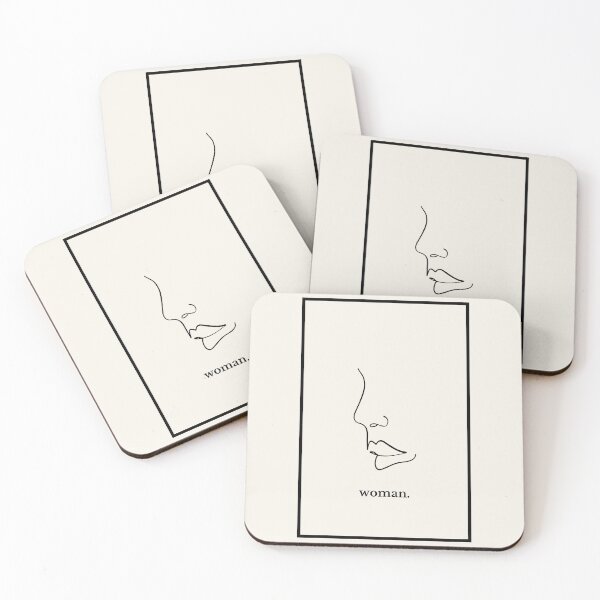 Item preview, black monoline woman drawing designed and sold by cherry by hs (coucou).