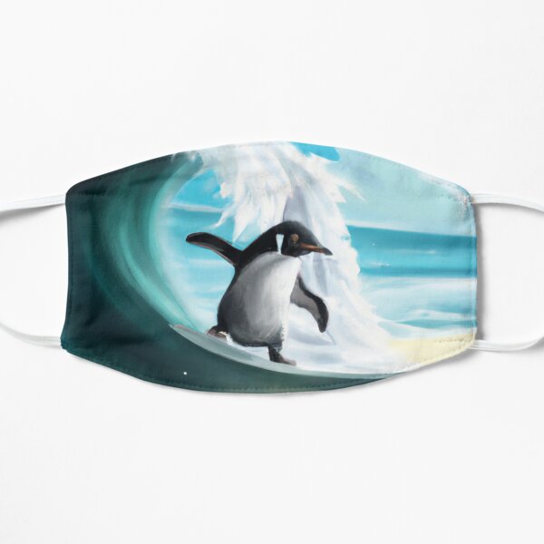 Penguin Surfer Flat Mask