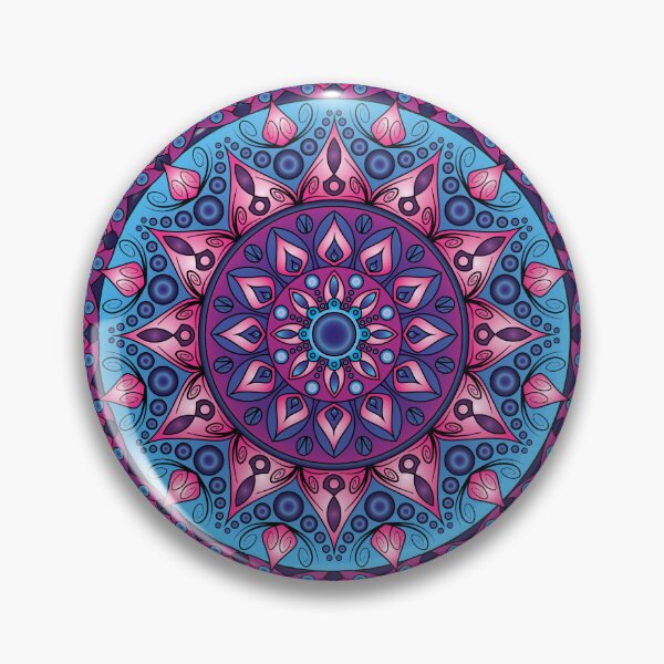 Item preview, Mandala Inspired Design in Colors #6 designed and sold by ZenDrawings.
