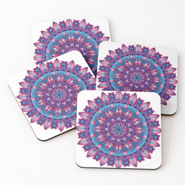 Item preview, Mandala Inspired Design in Colors #6 designed and sold by ZenDrawings.