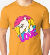 Pansexual Pride Einhorn Slim Fit T-Shirt