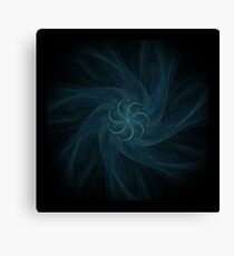 Fractal - 0005 - Spiral Edged in Blue Canvas Print