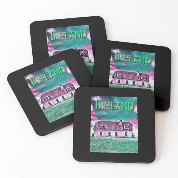 Item preview, Ireland Thatched House Painting designed and sold by IrishPOD.