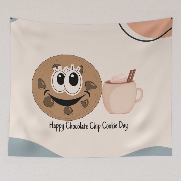 Item preview, National Chocolate Chip Cookie Day designed and sold by The Glasses Girl.