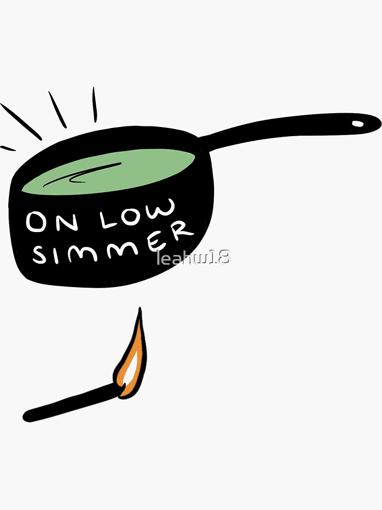"Low Simmer (Color)" Sticker for Sale by leahw18 Redbubble