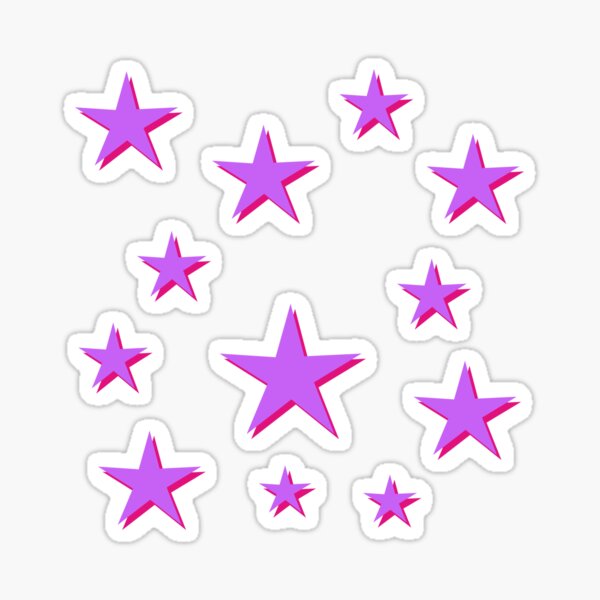 Pink Stars Sticker for Sale by sydneyw31