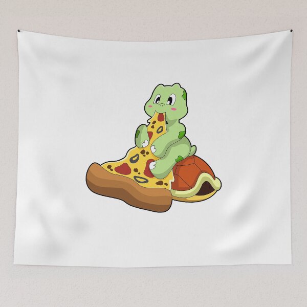 Item preview, Turtle with Pizza designed and sold by Snabdesign84.