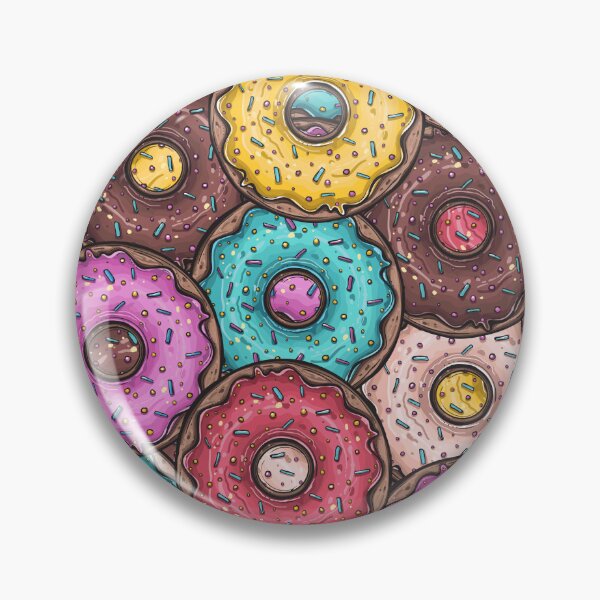 Item preview, Colorful cute donuts. designed and sold by printheavenart.