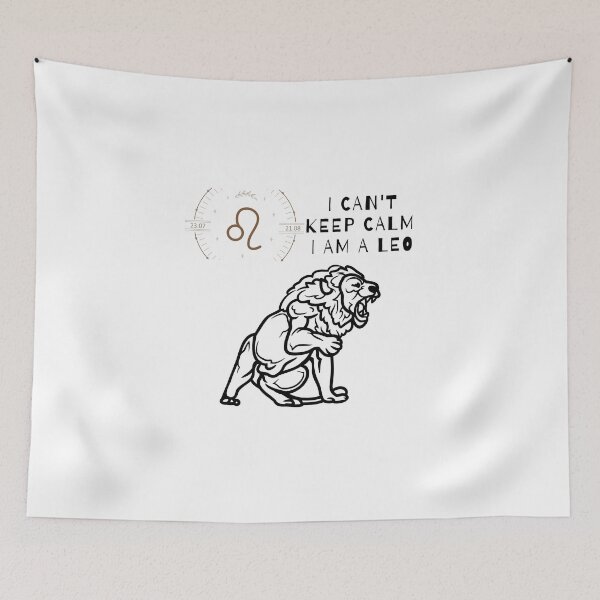 Item preview, Leo Keep Calm Astrology Funny Zodiac Art  designed and sold by LMVA.