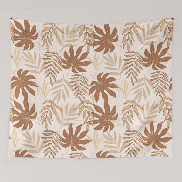 Item preview, Golden tropical flowers. designed and sold by printheavenart.