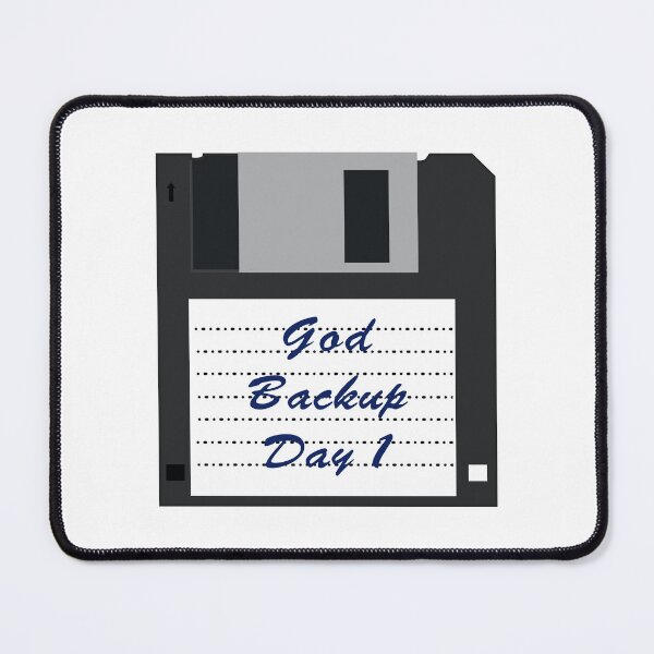 Item preview, God backup disk day 1 Design designed and sold by Blondiabshop.