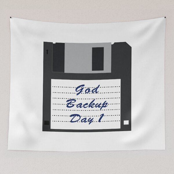 Item preview, God backup disk day 1 Design designed and sold by Blondiabshop.