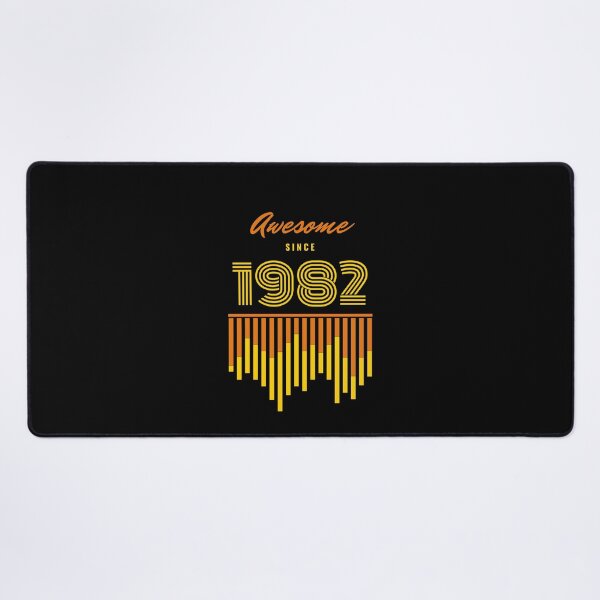 Item preview, Awesome since 1982 retro style Orange and Yellow designed and sold by TreetopStudios.