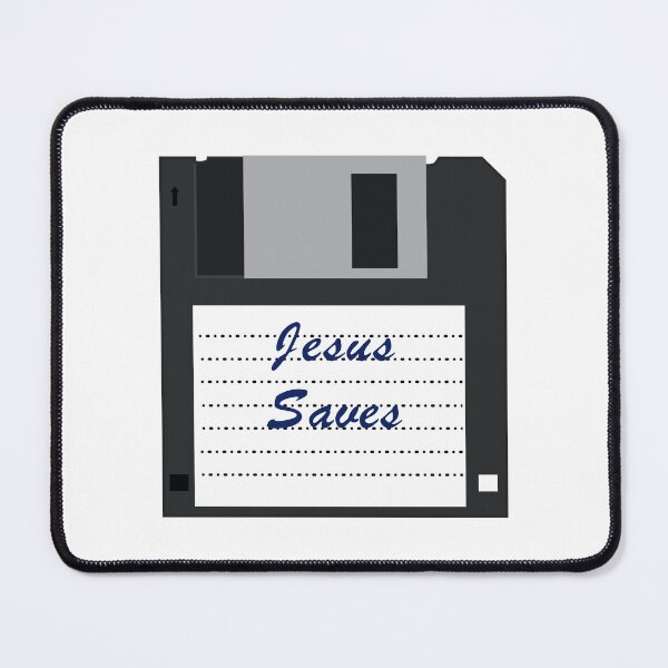Item preview, Jesus Saves Diskette Design designed and sold by Blondiabshop.