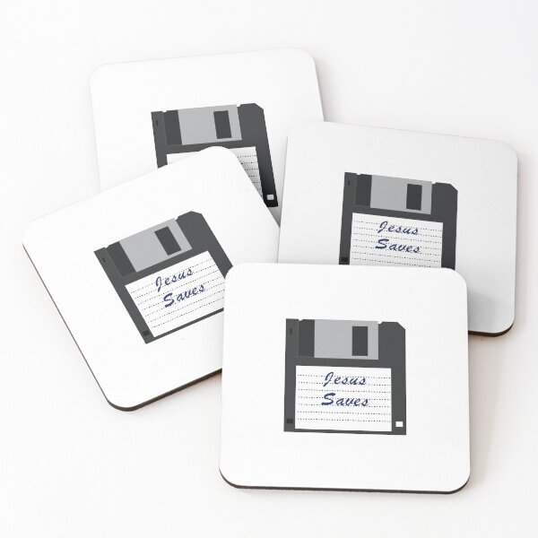 Item preview, Jesus Saves Diskette Design designed and sold by Blondiabshop.