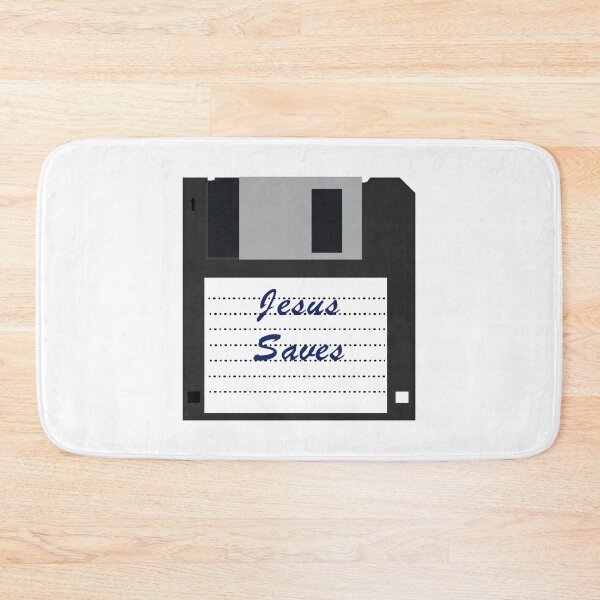 Item preview, Jesus Saves Diskette Design designed and sold by Blondiabshop.