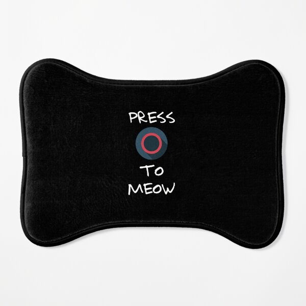 Press O to meow Dog Mat