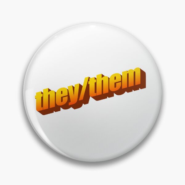 Item preview, they/them pronoun wordart designed and sold by SarusVakarian.