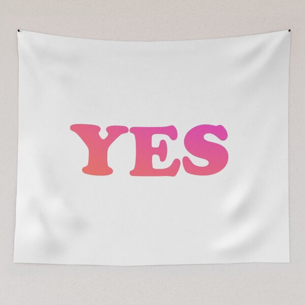 Item preview, YES orange pink designed and sold by Inspirationmotivation.
