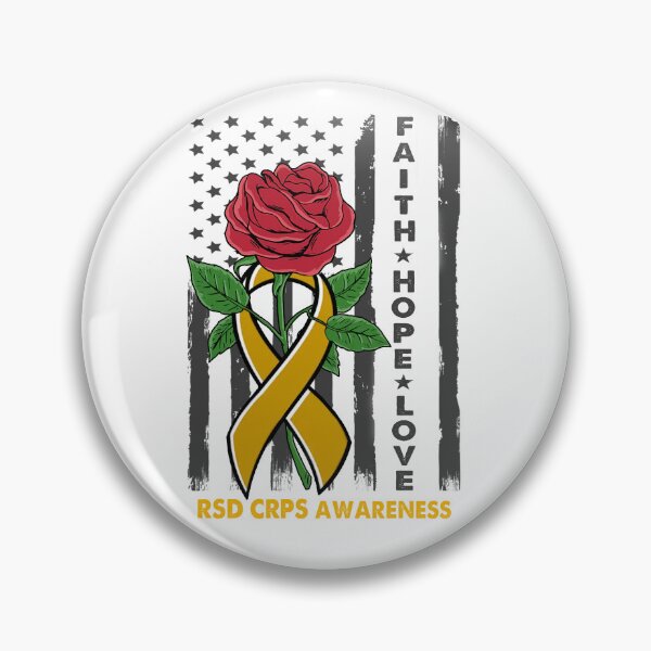 Item preview, Faith Hope Love RSD CRPS Awareness American Flag designed and sold by Kohend.