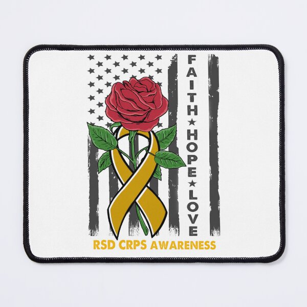 Item preview, Faith Hope Love RSD CRPS Awareness American Flag designed and sold by Kohend.