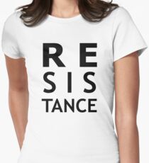Resistance (black) Women's Fitted T-Shirt