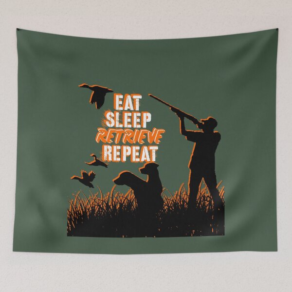 Item preview, Labrador Retriever Duck Hunting Design for Duck Hunters, Eat Sleep Retrieve Repeat, Waterfowl design designed and sold by LifeCrush.