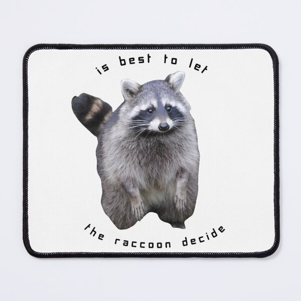 Item preview, Let the Raccoon Decide designed and sold by TinyGrassSleeps.