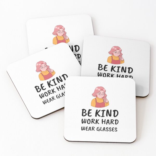 Item preview,   Be kind work hard wear glasses-specs-girl with specs designed and sold by PacePoint.