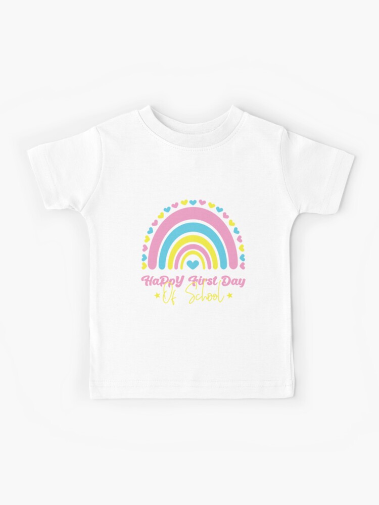 First Grade Here I Come Rainbow Watercolor Back To School T-Shirt