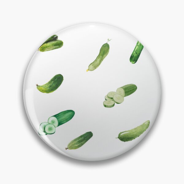 Item preview, Watercolor Green Cucumbers and Cucumber Slices designed and sold by silviaol.