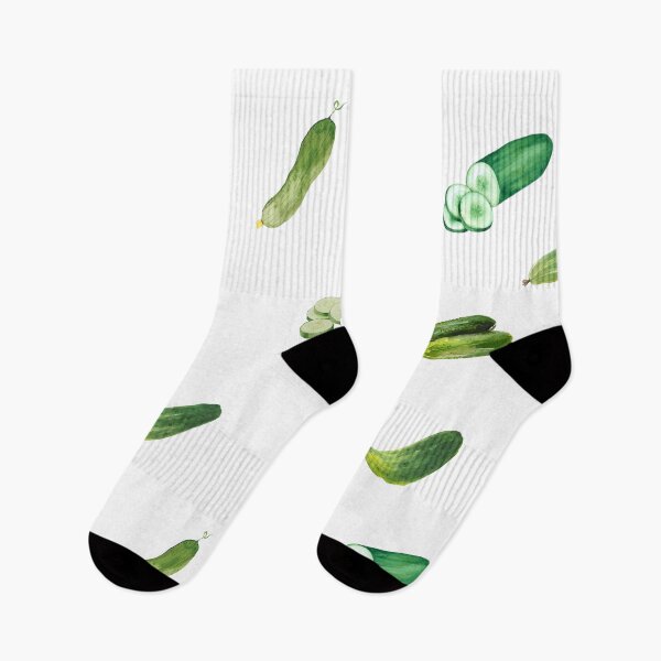 Item preview, Watercolor Green Cucumbers and Cucumber Slices designed and sold by silviaol.