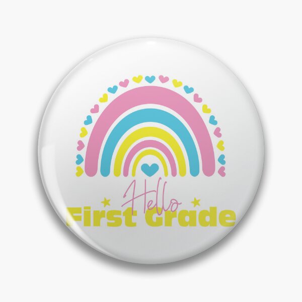 Item preview, Hello first grade Rainbow, First day in School designed and sold by BlueDiamond-19.